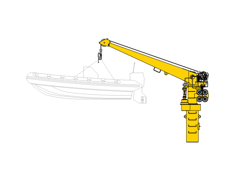 Davit Crane DSeries Davit Allied Marine Crane